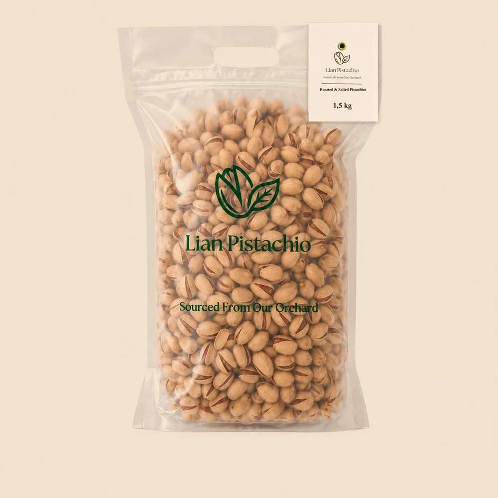 Roasted & salted pistachios, 1.5 kg bag